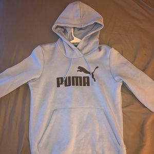 light blue Puma hoodie